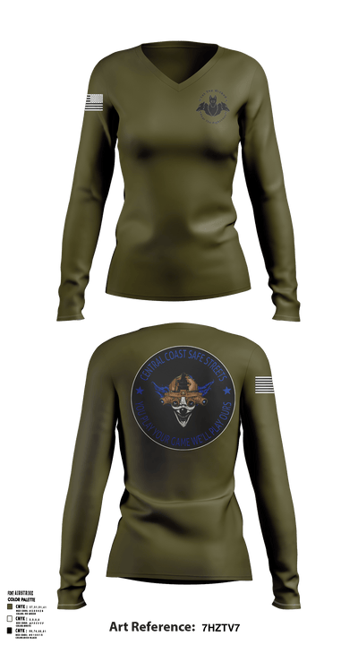 Central Coast Safe Streets Task Force 34616845 Women's Long Sleeve V-neck Shirt - 1