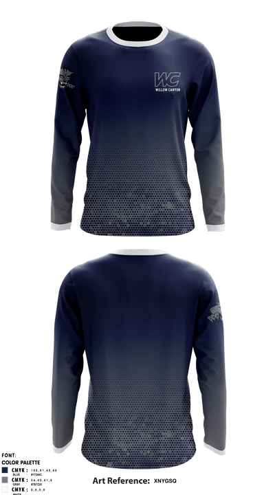 Willow Canyon High School Dance 20282945 Long Sleeve Performance Shirt - 1