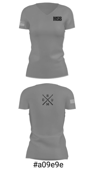 MSB DrumLine 23-24 50749009 Women's Short Sleeve V-neck Shirt - 19