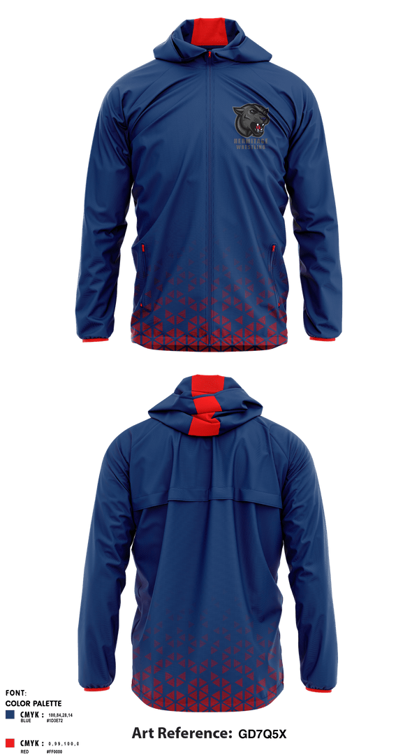 Windbreaker, Hermitage High School Wrestling, Wrestling, Teamtime, Team time, sublimation, custom sports apparel, team uniforms, spirit wear, spiritwear, sports uniforms, custom shirts, team store, custom team store, fundraiser sports, apparel fundraiser