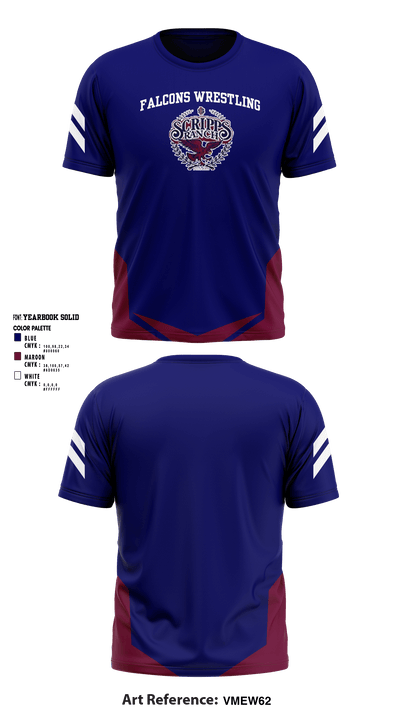 Scripps Ranch High School Wrestling 71222624 Short Sleeve Performance Shirt - 3