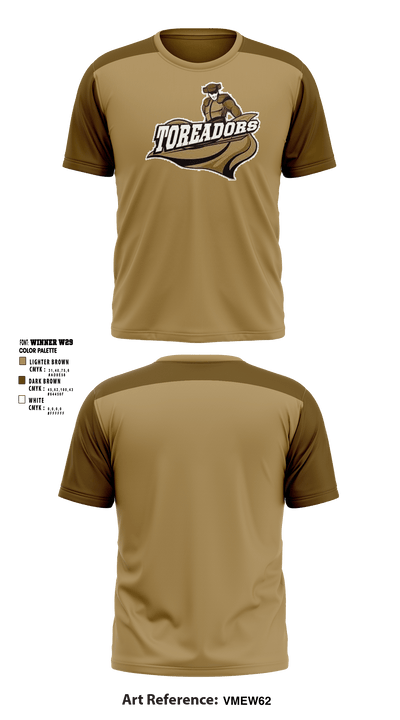 Jim Barnes Middle School 84471693 Short Sleeve Performance Shirt - 1