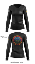 A Co, 2-13th AVN REGT 95713396 Women's Long Sleeve V-neck Shirt - 1