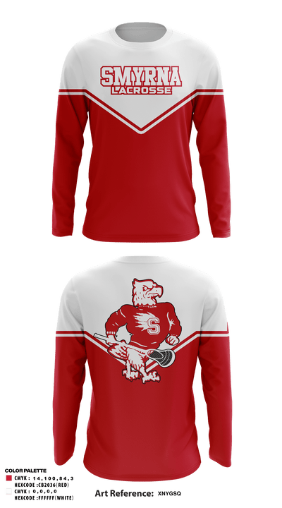 Smyrna Lacrosse 59193810 Long Sleeve Performance Shirt - 1