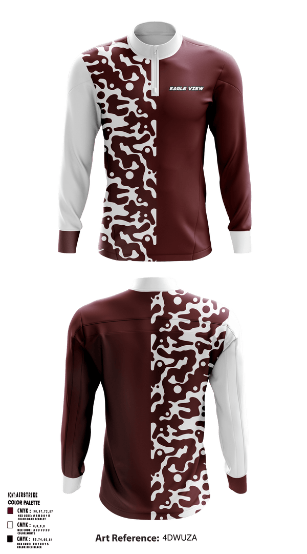 Quarter Zip Jacket, Eagle View Elementary School, Spirit Store, Teamtime, Team time, sublimation, custom sports apparel, team uniforms, spirit wear, spiritwear, sports uniforms, custom shirts, team store, custom team store, fundraiser sports, apparel fundraiser