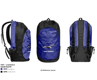 Gear Bag, Triana Warriors, Spirit Store, Teamtime, Team time, sublimation, custom sports apparel, team uniforms, spirit wear, spiritwear, sports uniforms, custom shirts, team store, custom team store, fundraiser sports, apparel fundraiser