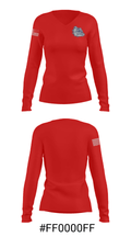 Ramona High School Cheer 63136049 Women's Long Sleeve V-neck Shirt - 35