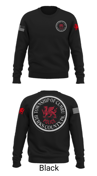Crew Neck Sweatshirt, , Police, Teamtime, Team time, sublimation, custom sports apparel, team uniforms, spirit wear, spiritwear, sports uniforms, custom shirts, team store, custom team store, fundraiser sports, apparel fundraiser