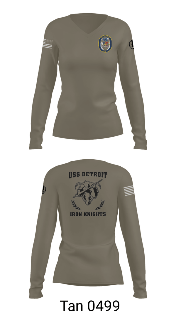 Women's Long Sleeve Vneck Shirt, , Navy, Teamtime, Team time, sublimation, custom sports apparel, team uniforms, spirit wear, spiritwear, sports uniforms, custom shirts, team store, custom team store, fundraiser sports, apparel fundraiser