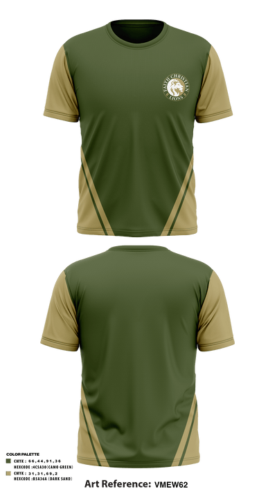 Faith Christian School Track 8170365 Short Sleeve Performance Shirt - 1