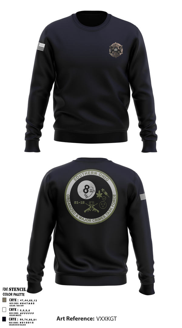 Crew Neck Sweatshirt, , Police, Teamtime, Team time, sublimation, custom sports apparel, team uniforms, spirit wear, spiritwear, sports uniforms, custom shirts, team store, custom team store, fundraiser sports, apparel fundraiser