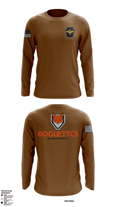Fox company 2/104th avn 96762502 Long Sleeve Performance Shirt - 10