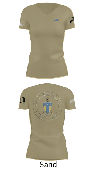 Alpha tau omega 13978361 Women's Short Sleeve V-neck Shirt - 44
