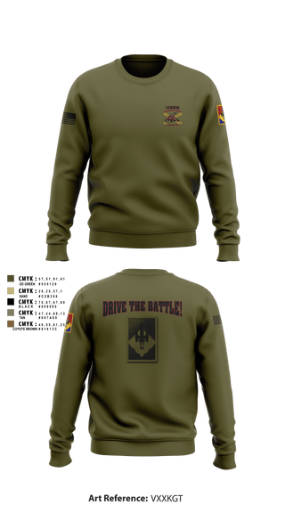 Crew Neck Sweatshirt, , National Guard, Teamtime, Team time, sublimation, custom sports apparel, team uniforms, spirit wear, spiritwear, sports uniforms, custom shirts, team store, custom team store, fundraiser sports, apparel fundraiser