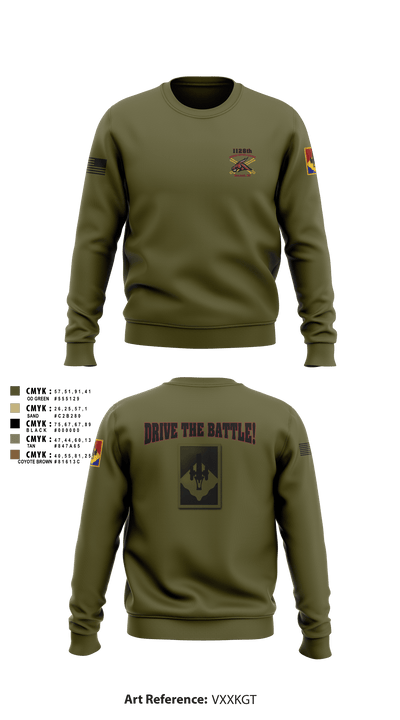 1128th Forward Support Company 33272257 Crew Neck Sweatshirt - 1