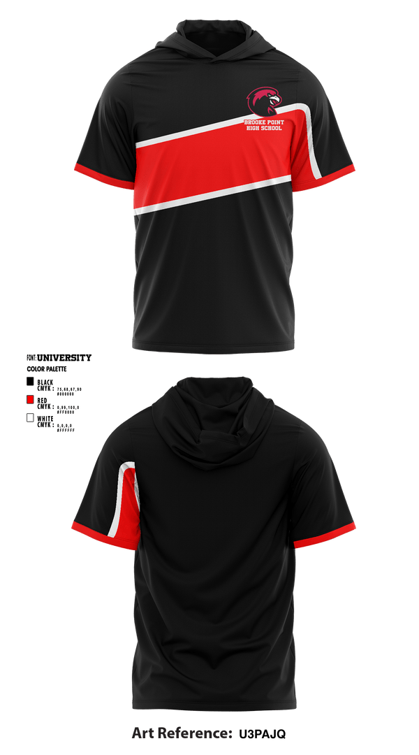 Short Sleeve Shooting Shirt, Brooke Point High School Basketball, Men's Basketball, Teamtime, Team time, sublimation, custom sports apparel, team uniforms, spirit wear, spiritwear, sports uniforms, custom shirts, team store, custom team store, fundraiser sports, apparel fundraiser