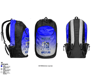 Gear Bag, Marian High School Wrestling, Wrestling, Teamtime, Team time, sublimation, custom sports apparel, team uniforms, spirit wear, spiritwear, sports uniforms, custom shirts, team store, custom team store, fundraiser sports, apparel fundraiser
