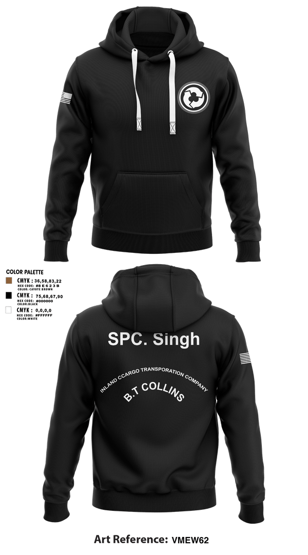 Hoodie, 227TH ICTC, Army, Teamtime, Team time, sublimation, custom sports apparel, team uniforms, spirit wear, spiritwear, sports uniforms, custom shirts, team store, custom team store, fundraiser sports, apparel fundraiser