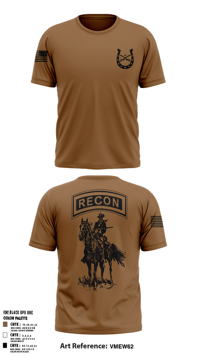 1-635th Scout Platoon 89807222 Short Sleeve Performance Shirt - 4