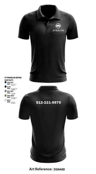 Short Sleeve Performance Polo, Stealth customs, , Teamtime, Team time, sublimation, custom sports apparel, team uniforms, spirit wear, spiritwear, sports uniforms, custom shirts, team store, custom team store, fundraiser sports, apparel fundraiser
