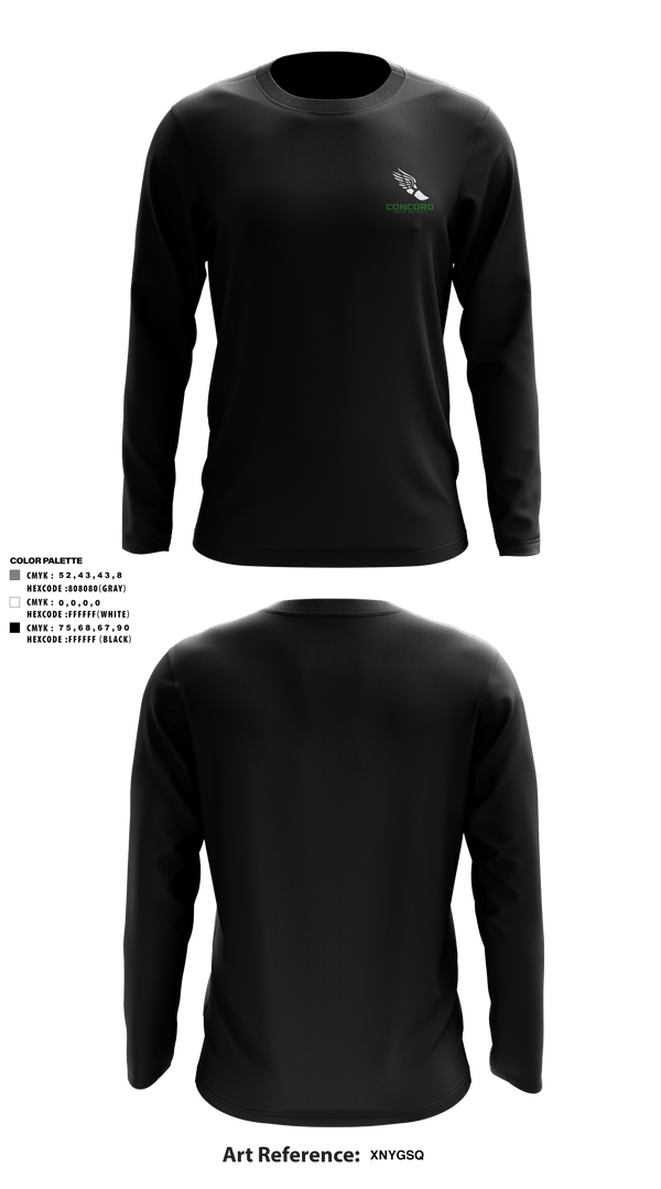 Long Sleeve Performance Shirt, Concord High School Track, Cross Country, Teamtime, Team time, sublimation, custom sports apparel, team uniforms, spirit wear, spiritwear, sports uniforms, custom shirts, team store, custom team store, fundraiser sports, apparel fundraiser