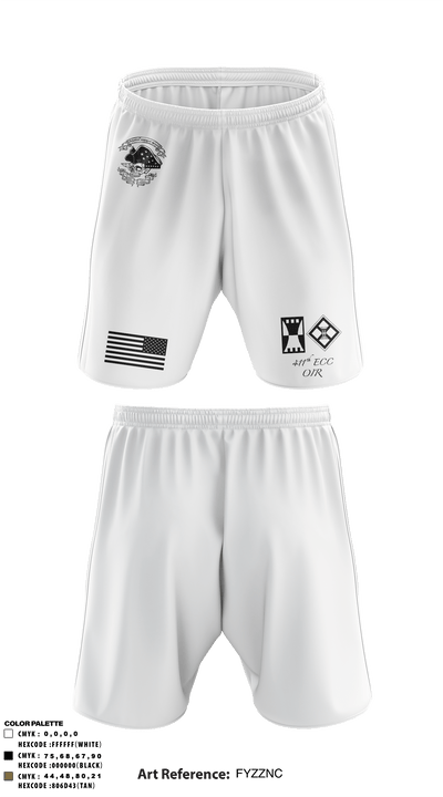 411th ecc 51393105 Athletic Shorts With Pockets - 1