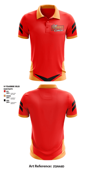 Short Sleeve Performance Polo, Cut Throat Comics, , Teamtime, Team time, sublimation, custom sports apparel, team uniforms, spirit wear, spiritwear, sports uniforms, custom shirts, team store, custom team store, fundraiser sports, apparel fundraiser