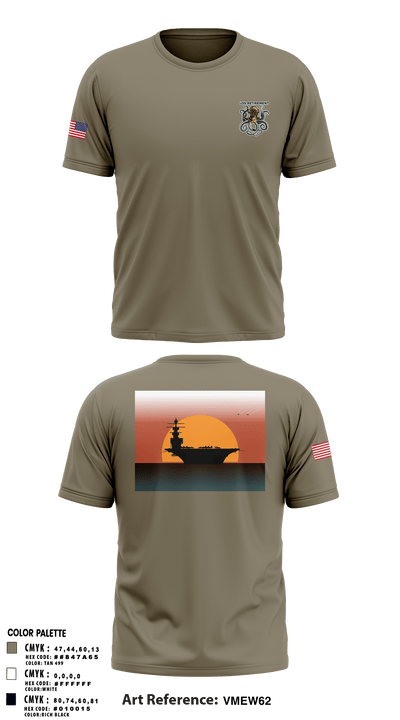 USS Retirement 63512088 Short Sleeve Performance Shirt - 1