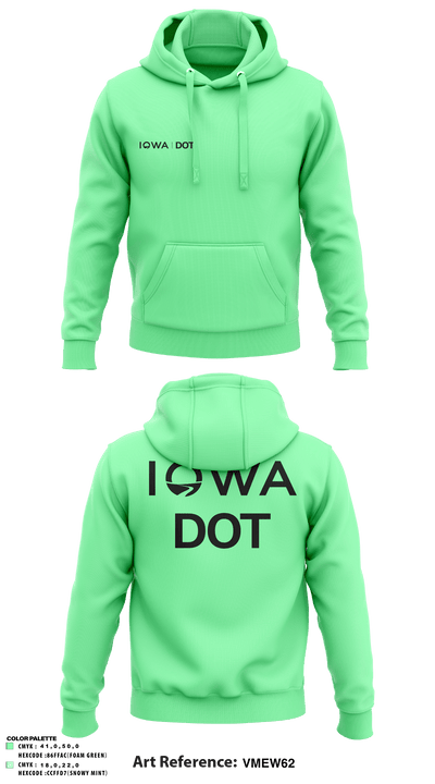 Iowa DOT 52653501 Hoodie - 1