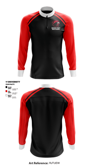 Quarter Zip Jacket, Brooke Point High School Basketball, Men's Basketball, Teamtime, Team time, sublimation, custom sports apparel, team uniforms, spirit wear, spiritwear, sports uniforms, custom shirts, team store, custom team store, fundraiser sports, apparel fundraiser