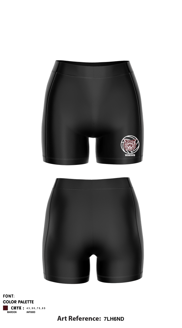 Women's Compression Shorts, West Bridgewater High School Volleyball, Women's Volleyball, Teamtime, Team time, sublimation, custom sports apparel, team uniforms, spirit wear, spiritwear, sports uniforms, custom shirts, team store, custom team store, fundraiser sports, apparel fundraiser