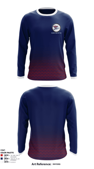 Long Sleeve Performance Shirt, Colonials Track and Field, Track & Field, Teamtime, Team time, sublimation, custom sports apparel, team uniforms, spirit wear, spiritwear, sports uniforms, custom shirts, team store, custom team store, fundraiser sports, apparel fundraiser