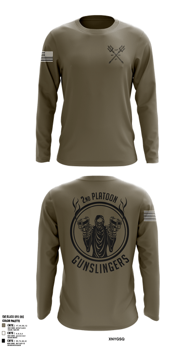 113th 2nd platoon 28176781 Long Sleeve Performance Shirt - 1