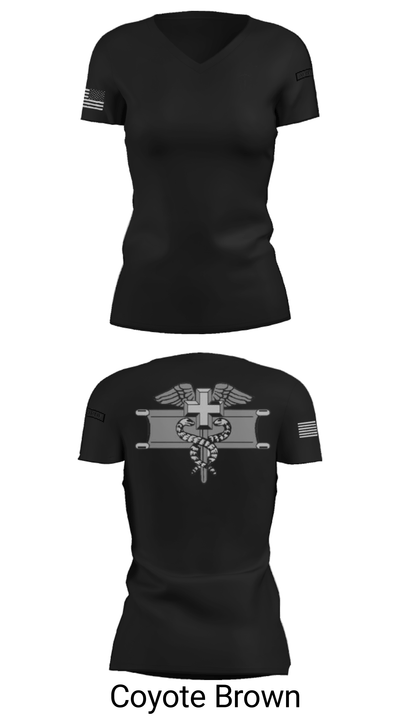6th Ranger Training Battalion 1649738 Women's Short Sleeve V-neck Shirt - 19