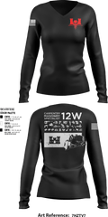 302nd EN CO 64266225 Women's Long Sleeve V-neck Shirt - 7