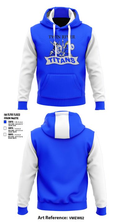 Twin River High School Softball 58995759 Hoodie - 1