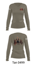 6th BEB Elk Forward  Support Company 17164006 Women's Long Sleeve V-neck Shirt - 41