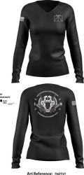 Combined Anti-Armor Team, 3rd Battalion 6th Marines 81987359 Women's Long Sleeve V-neck Shirt - 8