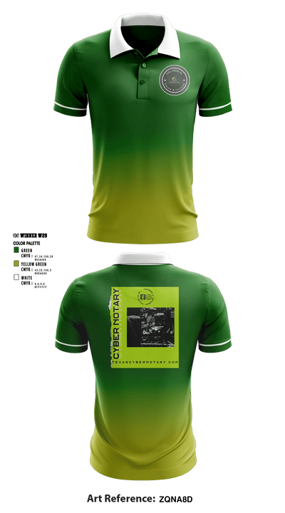 Cyber Notary 71762089 Short Sleeve Performance Polo - 1