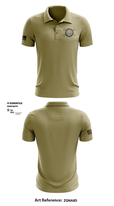 D Co 1-52 AVN REGT 67961627 Short Sleeve Performance Polo - 4