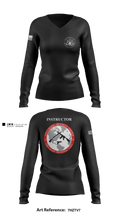 Firearms Training Unit 93026000 Women's Long Sleeve V-neck Shirt - 1
