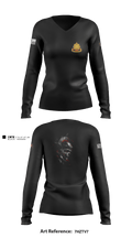 382nd CSSB 66174892 Women's Long Sleeve V-neck Shirt - 1