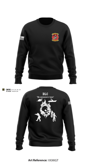 Crew Neck Sweatshirt, , Marines, Teamtime, Team time, sublimation, custom sports apparel, team uniforms, spirit wear, spiritwear, sports uniforms, custom shirts, team store, custom team store, fundraiser sports, apparel fundraiser