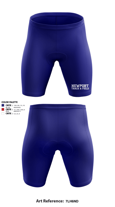 Newport High School Track & Field 49757231 Men's Compression Shorts - 1
