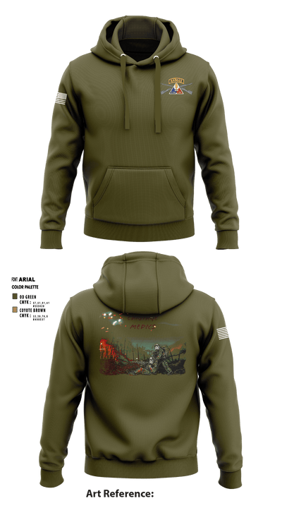 C Co, 2-70th AR, 2 ABCT, 1 ID 35817119 Hoodie - 2