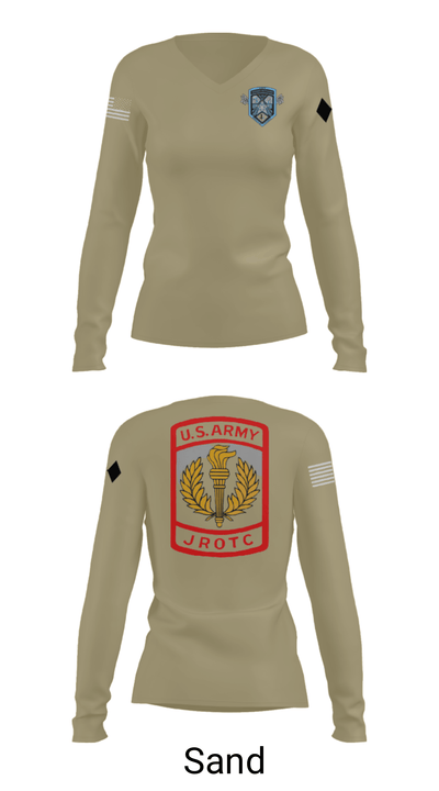 Lee/New Century General Battalion 69349726 Women's Long Sleeve V-neck Shirt - 42