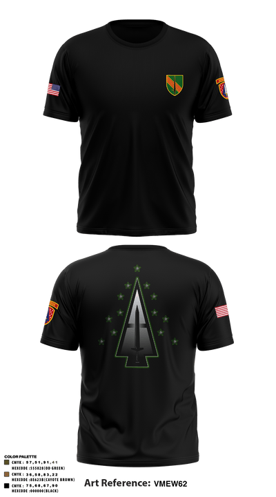 A Co, 1st BN, 4SFAB 88998967 Short Sleeve Performance Shirt - 69