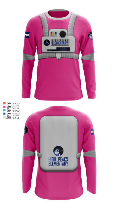 HIGH PEAKS ELEMENTARY SCHOOL 42017236 Long Sleeve Performance Shirt - 2