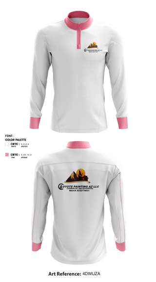 Quarter Zip Jacket, Coyote paintin az llc, , Teamtime, Team time, sublimation, custom sports apparel, team uniforms, spirit wear, spiritwear, sports uniforms, custom shirts, team store, custom team store, fundraiser sports, apparel fundraiser