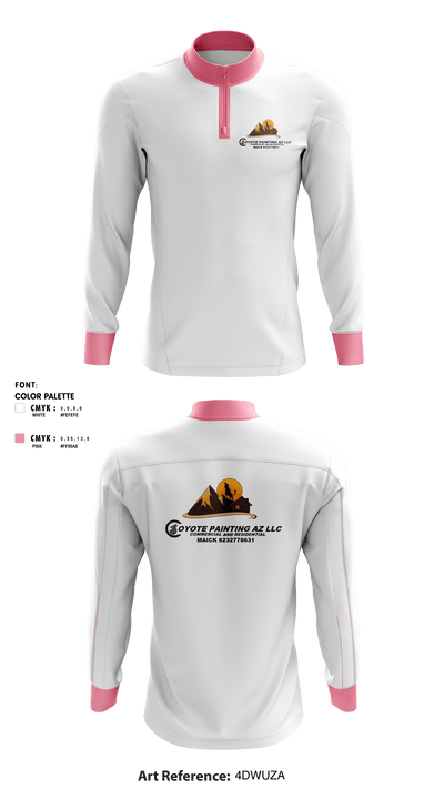Coyote paintin az llc 51600611 Quarter Zip Jacket - 1